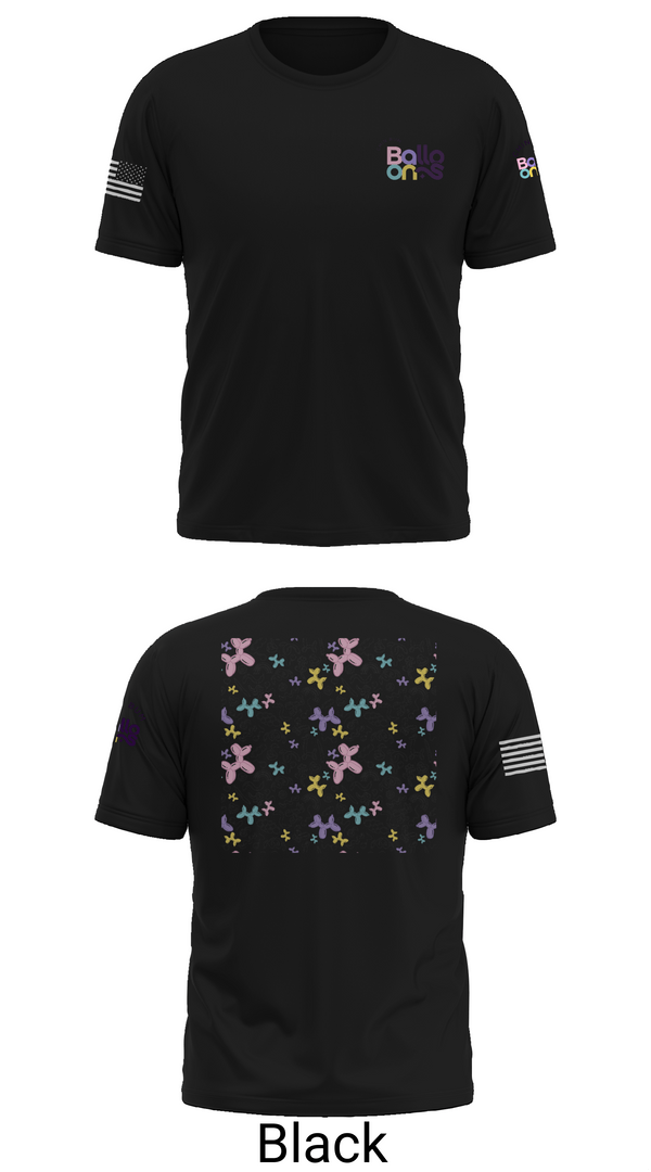 Short Sleeve Performance Shirt, Chin Bum Balloons, , Teamtime, Team time, sublimation, custom sports apparel, team uniforms, spirit wear, spiritwear, sports uniforms, custom shirts, team store, custom team store, fundraiser sports, apparel fundraiser