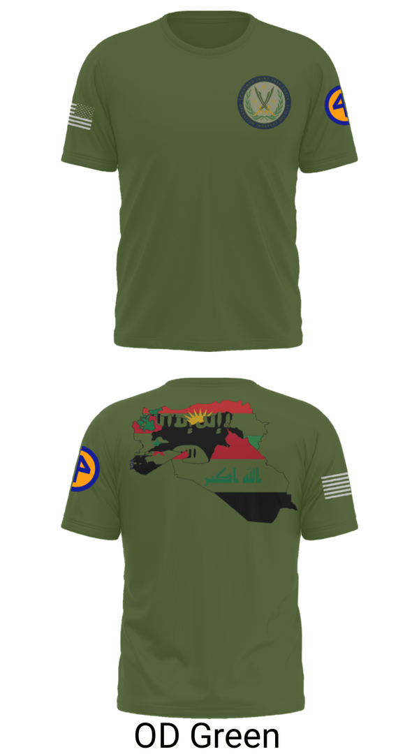 Old School Cotton Feel Shirt, 44th ICBT, National Guard, Teamtime, Team time, sublimation, custom sports apparel, team uniforms, spirit wear, spiritwear, sports uniforms, custom shirts, team store, custom team store, fundraiser sports, apparel fundraiser