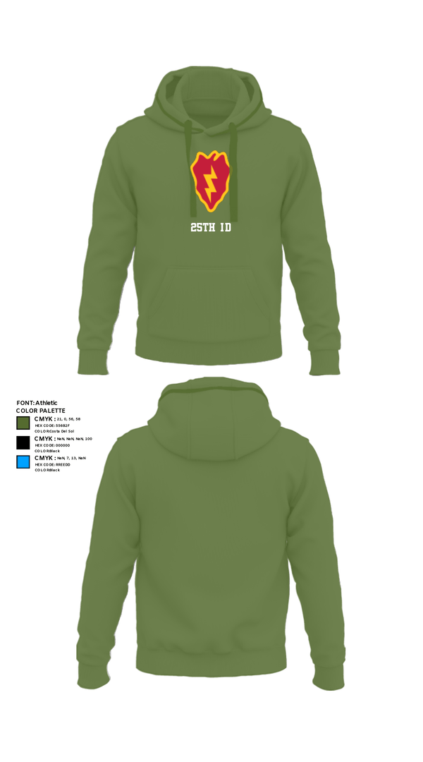 Hoodie, 25th ID, Army, Teamtime, Team time, sublimation, custom sports apparel, team uniforms, spirit wear, spiritwear, sports uniforms, custom shirts, team store, custom team store, fundraiser sports, apparel fundraiser