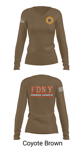 Women's Long Sleeve Vneck Shirt, LA CASA GRANDE E82 and L31, Fire Department, Teamtime, Team time, sublimation, custom sports apparel, team uniforms, spirit wear, spiritwear, sports uniforms, custom shirts, team store, custom team store, fundraiser sports, apparel fundraiser