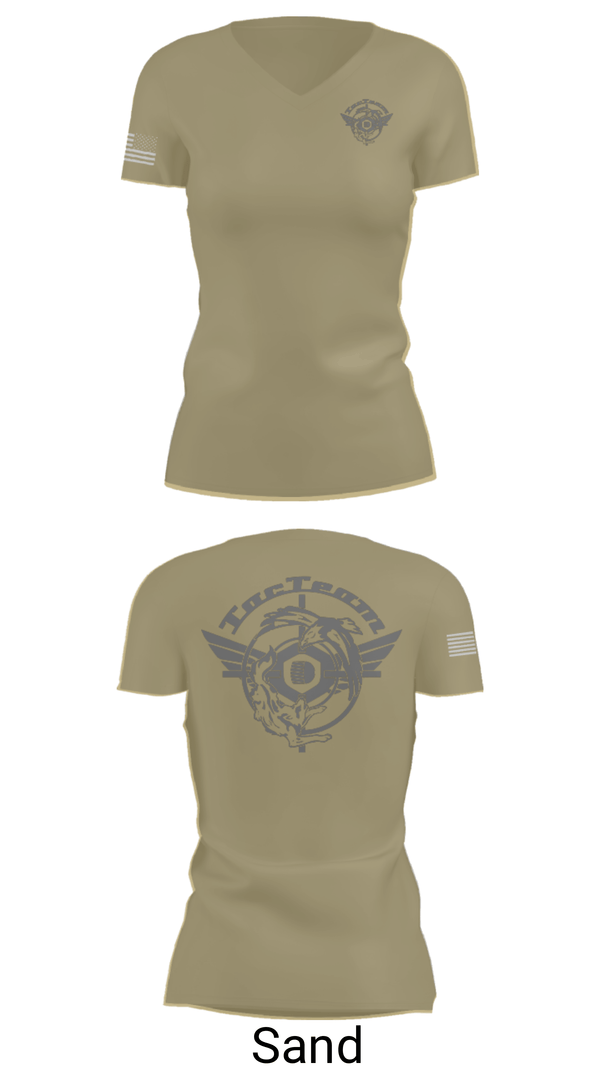 Womens Short Sleeve Vneck Shirt, TacTeam, Army, Teamtime, Team time, sublimation, custom sports apparel, team uniforms, spirit wear, spiritwear, sports uniforms, custom shirts, team store, custom team store, fundraiser sports, apparel fundraiser