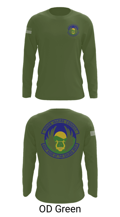 USAF Band of the Golden West 2568323 Long Sleeve Performance Shirt - 27