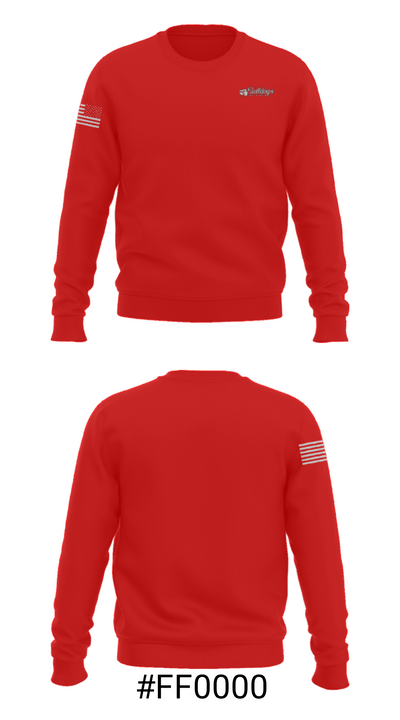 Tinley Park Bulldogs Baseball & Softball 63732103 Crew Neck Sweatshirt - 22