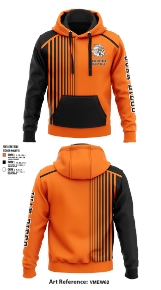 Hoodie, Rural Retreat High School Volleyball, Women's Volleyball, Teamtime, Team time, sublimation, custom sports apparel, team uniforms, spirit wear, spiritwear, sports uniforms, custom shirts, team store, custom team store, fundraiser sports, apparel fundraiser