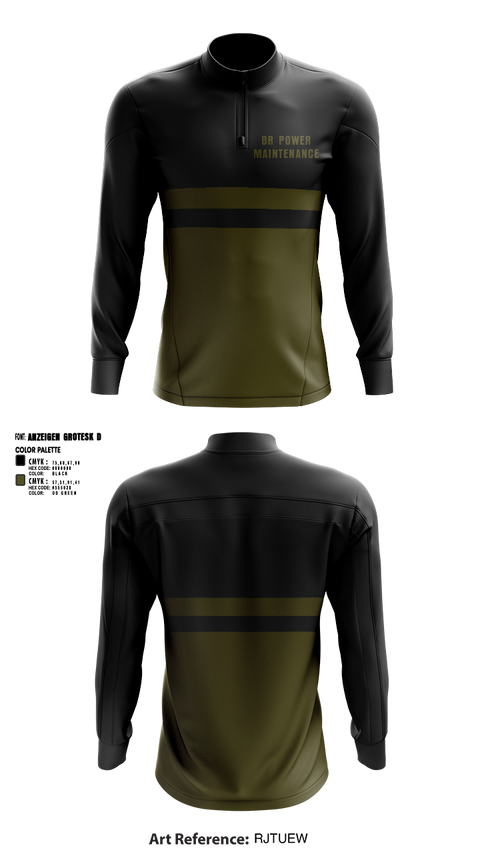 Quarter Zip Jacket, br power maintenance, , Teamtime, Team time, sublimation, custom sports apparel, team uniforms, spirit wear, spiritwear, sports uniforms, custom shirts, team store, custom team store, fundraiser sports, apparel fundraiser