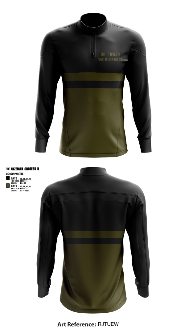 Quarter Zip Jacket, br power maintenance, , Teamtime, Team time, sublimation, custom sports apparel, team uniforms, spirit wear, spiritwear, sports uniforms, custom shirts, team store, custom team store, fundraiser sports, apparel fundraiser
