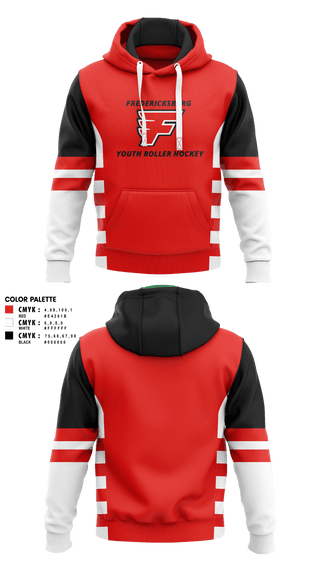 Hoodie, Fredericksburg Youth Roller Hockey, Ice Hockey, Teamtime, Team time, sublimation, custom sports apparel, team uniforms, spirit wear, spiritwear, sports uniforms, custom shirts, team store, custom team store, fundraiser sports, apparel fundraiser