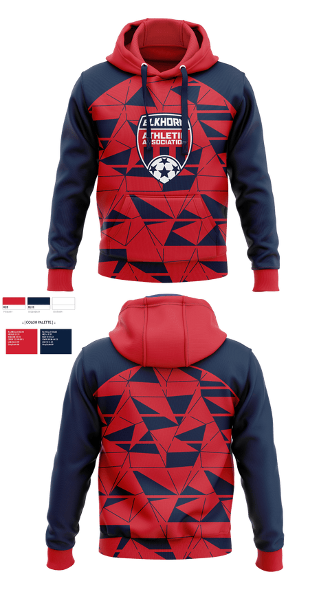 Hoodie, Elkhorn Athletic Association, Men's Soccer, Teamtime, Team time, sublimation, custom sports apparel, team uniforms, spirit wear, spiritwear, sports uniforms, custom shirts, team store, custom team store, fundraiser sports, apparel fundraiser