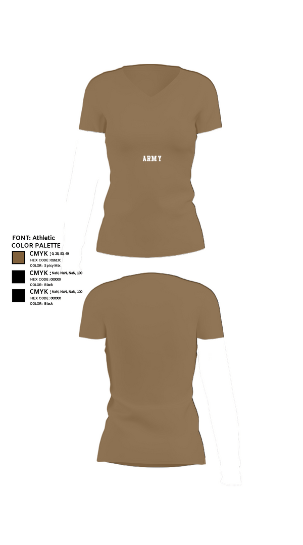 Women's Short Sleeve Vneck Shirt, 3/319th AFAR, Army, Teamtime, Team time, sublimation, custom sports apparel, team uniforms, spirit wear, spiritwear, sports uniforms, custom shirts, team store, custom team store, fundraiser sports, apparel fundraiser