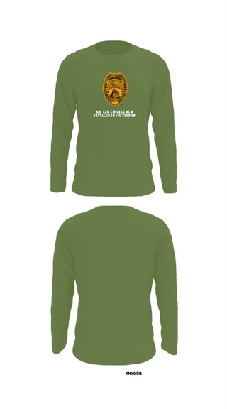 Long Sleeve Performance Shirt, 4th Law Enforcement Battalion Bravo Company, Marines, Teamtime, Team time, sublimation, custom sports apparel, team uniforms, spirit wear, spiritwear, sports uniforms, custom shirts, team store, custom team store, fundraiser sports, apparel fundraiser