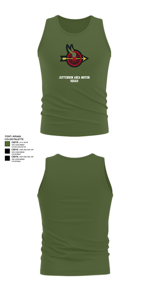 Tank Top, Jefferson Area Motor Squad, Police, Teamtime, Team time, sublimation, custom sports apparel, team uniforms, spirit wear, spiritwear, sports uniforms, custom shirts, team store, custom team store, fundraiser sports, apparel fundraiser