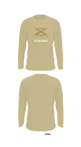 Long Sleeve Performance Shirt, ALPHA ROCK, Army, Teamtime, Team time, sublimation, custom sports apparel, team uniforms, spirit wear, spiritwear, sports uniforms, custom shirts, team store, custom team store, fundraiser sports, apparel fundraiser