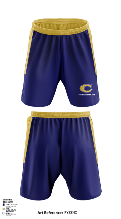 Christiansburg High School Golf Team 75319737 Athletic Shorts With Pockets - 1