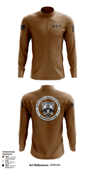 Quarter Zip Jacket, 2BCT H2F, Army, Teamtime, Team time, sublimation, custom sports apparel, team uniforms, spirit wear, spiritwear, sports uniforms, custom shirts, team store, custom team store, fundraiser sports, apparel fundraiser
