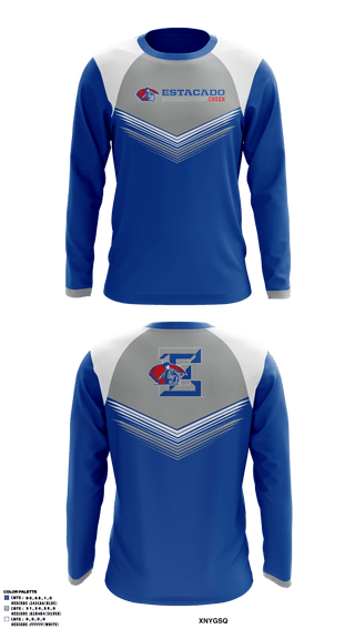 Long Sleeve Performance Shirt, Estacado High School Cheer, Cheer, Teamtime, Team time, sublimation, custom sports apparel, team uniforms, spirit wear, spiritwear, sports uniforms, custom shirts, team store, custom team store, fundraiser sports, apparel fundraiser