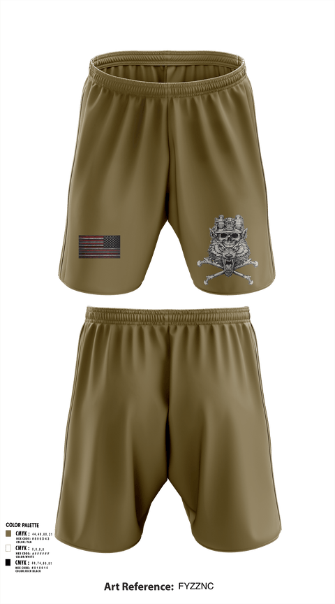 Athletic Shorts With Pockets, 1-32 Dingos, Army, Teamtime, Team time, sublimation, custom sports apparel, team uniforms, spirit wear, spiritwear, sports uniforms, custom shirts, team store, custom team store, fundraiser sports, apparel fundraiser