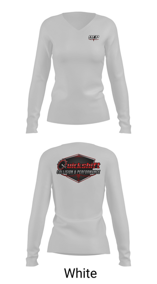Womens Long Sleeve Vneck Shirt, Quickshift Collision & Performance, , Teamtime, Team time, sublimation, custom sports apparel, team uniforms, spirit wear, spiritwear, sports uniforms, custom shirts, team store, custom team store, fundraiser sports, apparel fundraiser