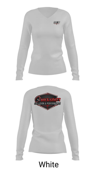 Quickshift Collision & Performance 1524314 Women's Long Sleeve V-neck Shirt - 16