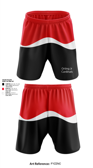 Athletic Shorts With Pockets, Orting Jr Cardinals, , Teamtime, Team time, sublimation, custom sports apparel, team uniforms, spirit wear, spiritwear, sports uniforms, custom shirts, team store, custom team store, fundraiser sports, apparel fundraiser