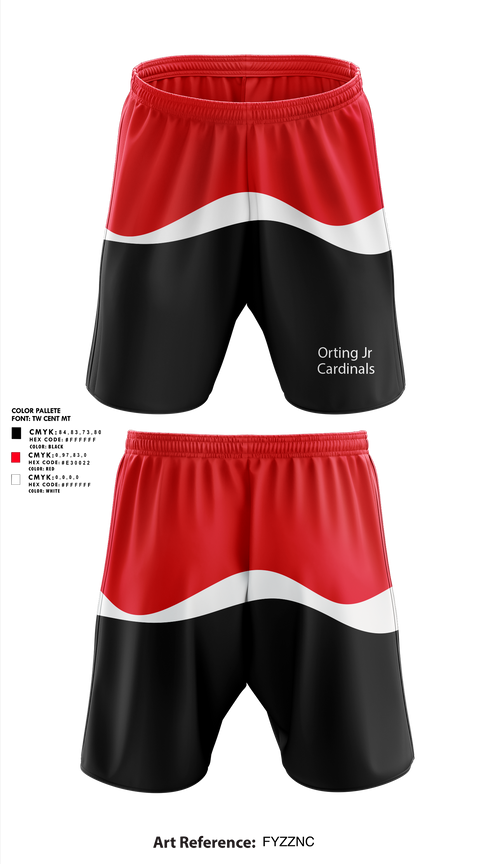 Athletic Shorts With Pockets, Orting Jr Cardinals, , Teamtime, Team time, sublimation, custom sports apparel, team uniforms, spirit wear, spiritwear, sports uniforms, custom shirts, team store, custom team store, fundraiser sports, apparel fundraiser