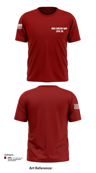 Short Sleeve Performance Shirt, USS GREEN BAY LPD 20, Navy, Teamtime, Team time, sublimation, custom sports apparel, team uniforms, spirit wear, spiritwear, sports uniforms, custom shirts, team store, custom team store, fundraiser sports, apparel fundraiser