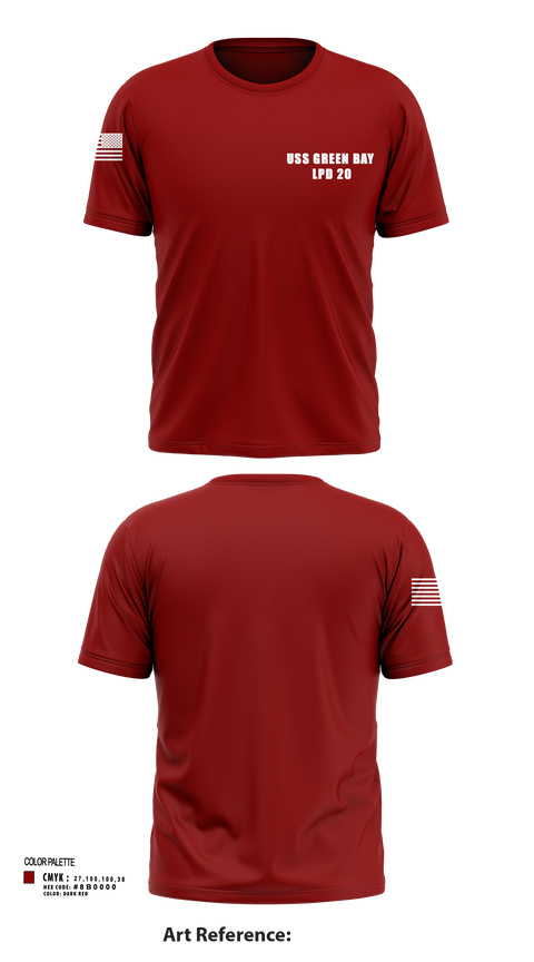 Short Sleeve Performance Shirt, USS GREEN BAY LPD 20, Navy, Teamtime, Team time, sublimation, custom sports apparel, team uniforms, spirit wear, spiritwear, sports uniforms, custom shirts, team store, custom team store, fundraiser sports, apparel fundraiser