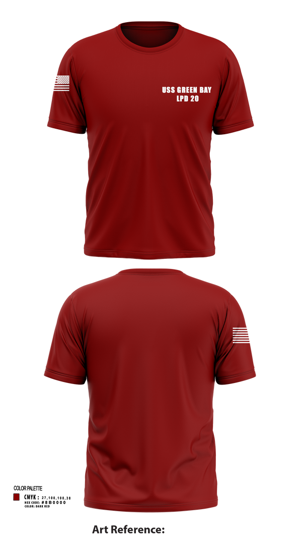 Short Sleeve Performance Shirt, USS GREEN BAY LPD 20, Navy, Teamtime, Team time, sublimation, custom sports apparel, team uniforms, spirit wear, spiritwear, sports uniforms, custom shirts, team store, custom team store, fundraiser sports, apparel fundraiser