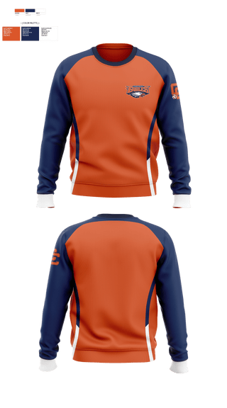 Crew Neck Sweatshirt, Clarke County High School Volleyball, Women's Volleyball, Teamtime, Team time, sublimation, custom sports apparel, team uniforms, spirit wear, spiritwear, sports uniforms, custom shirts, team store, custom team store, fundraiser sports, apparel fundraiser