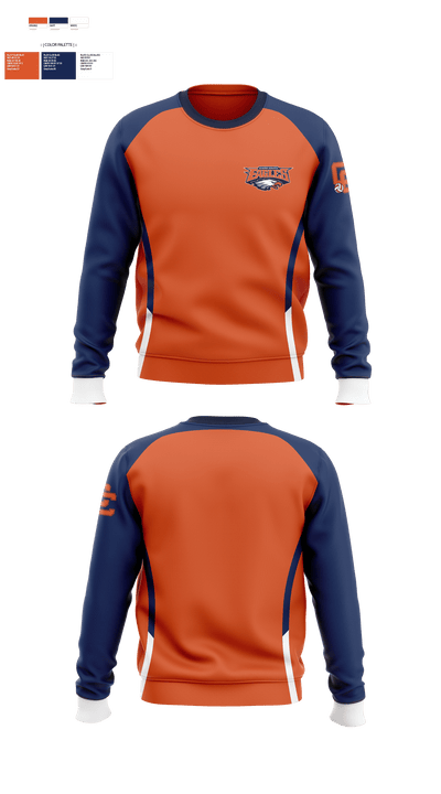 Clarke County High School Volleyball 53298744 Crew Neck Sweatshirt - 3