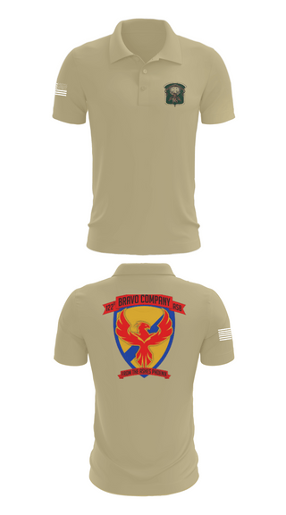 Short Sleeve Performance Polo, B-Co 122 ASB, Army, Teamtime, Team time, sublimation, custom sports apparel, team uniforms, spirit wear, spiritwear, sports uniforms, custom shirts, team store, custom team store, fundraiser sports, apparel fundraiser
