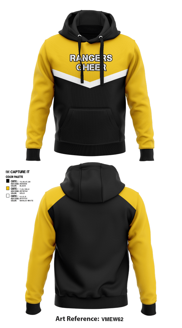 Hoodie, Rangers, Cheer, Teamtime, Team time, sublimation, custom sports apparel, team uniforms, spirit wear, spiritwear, sports uniforms, custom shirts, team store, custom team store, fundraiser sports, apparel fundraiser
