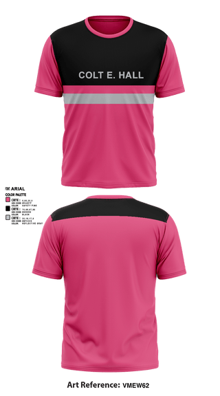 Short Sleeve Performance Shirt, COLT E. HALL, , Teamtime, Team time, sublimation, custom sports apparel, team uniforms, spirit wear, spiritwear, sports uniforms, custom shirts, team store, custom team store, fundraiser sports, apparel fundraiser