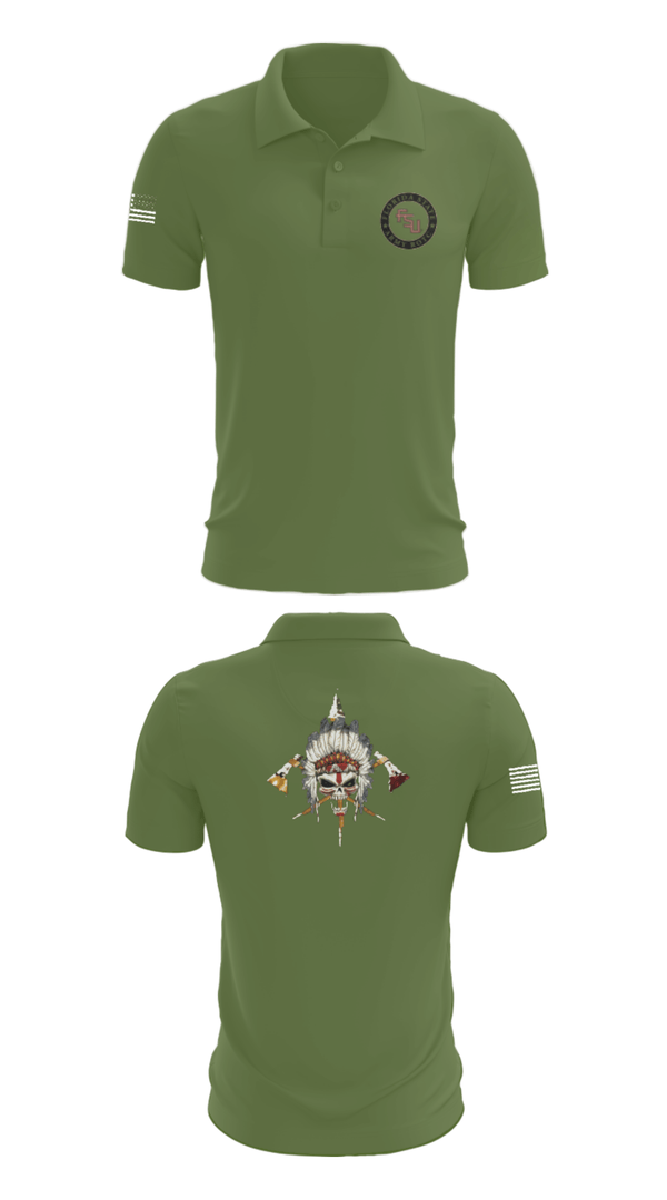 Short Sleeve Performance Polo, Seminole Battalion, Army, Teamtime, Team time, sublimation, custom sports apparel, team uniforms, spirit wear, spiritwear, sports uniforms, custom shirts, team store, custom team store, fundraiser sports, apparel fundraiser