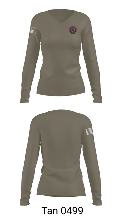Springfield Township 44749704 Women's Long Sleeve V-neck Shirt -1 77