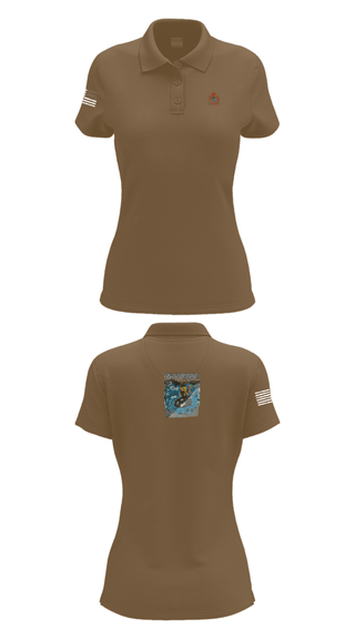 Women's Short Sleeve Performance Polo, 34th DSB, Army, Teamtime, Team time, sublimation, custom sports apparel, team uniforms, spirit wear, spiritwear, sports uniforms, custom shirts, team store, custom team store, fundraiser sports, apparel fundraiser