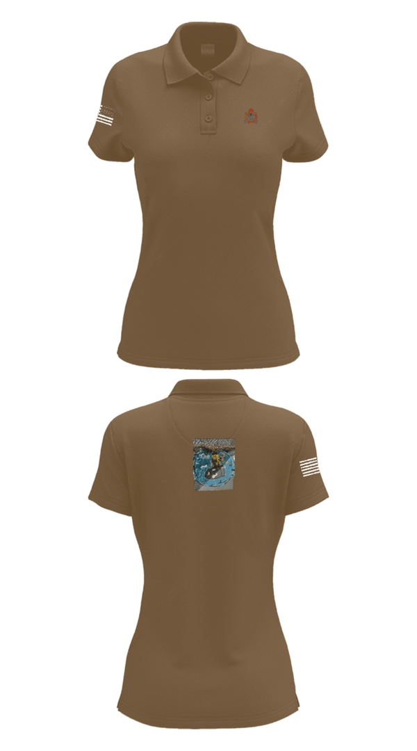 Women's Short Sleeve Performance Polo, 34th DSB, Army, Teamtime, Team time, sublimation, custom sports apparel, team uniforms, spirit wear, spiritwear, sports uniforms, custom shirts, team store, custom team store, fundraiser sports, apparel fundraiser