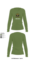 235th MP CO 6760099 Women's Long Sleeve V-neck Shirt -1 42