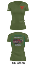 Boston Fire Department Engine 55 92329378 Women's Short Sleeve V-neck Shirt - 48