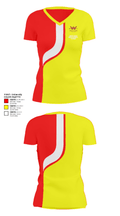 Westview High School Tennis 90920952 Women's Short Sleeve V-neck Shirt - 35