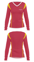 Claremont-Mudd-Scripps College Stags & Athenas logo 86983975 Women's Long Sleeve V-neck Shirt - 33