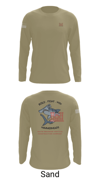 Long Sleeve Performance Shirt, 465 EVCC, Army, Teamtime, Team time, sublimation, custom sports apparel, team uniforms, spirit wear, spiritwear, sports uniforms, custom shirts, team store, custom team store, fundraiser sports, apparel fundraiser