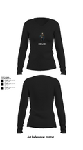 3d lsb 39792160 Women's Long Sleeve V-neck Shirt - 22