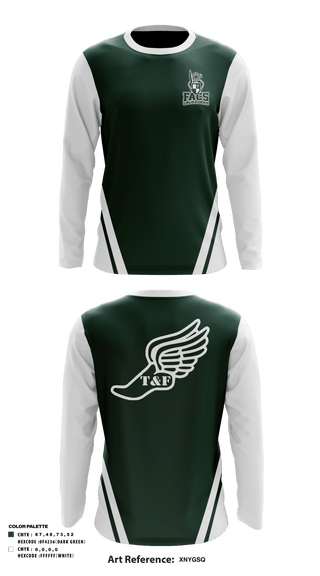 Long Sleeve Performance Shirt, FACS Crusaders, Track & Field, Teamtime, Team time, sublimation, custom sports apparel, team uniforms, spirit wear, spiritwear, sports uniforms, custom shirts, team store, custom team store, fundraiser sports, apparel fundraiser