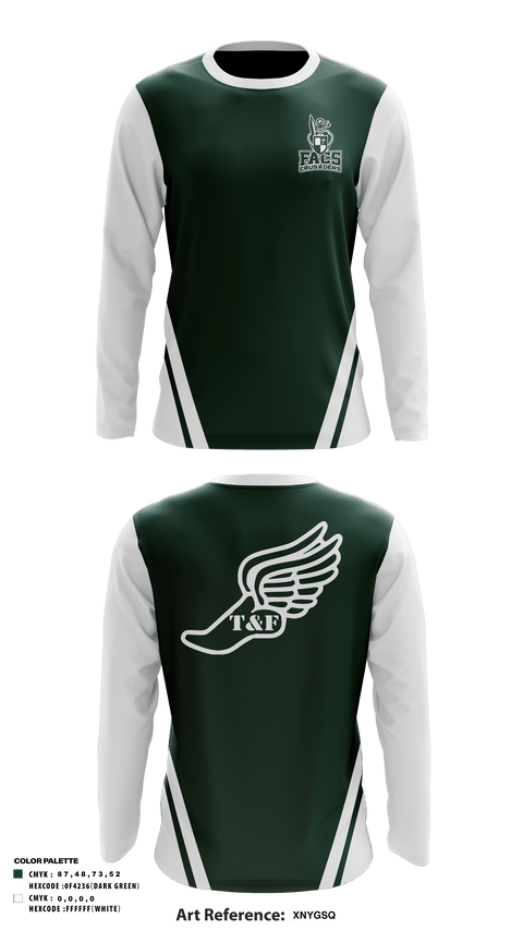 Long Sleeve Performance Shirt, FACS Crusaders, Track & Field, Teamtime, Team time, sublimation, custom sports apparel, team uniforms, spirit wear, spiritwear, sports uniforms, custom shirts, team store, custom team store, fundraiser sports, apparel fundraiser
