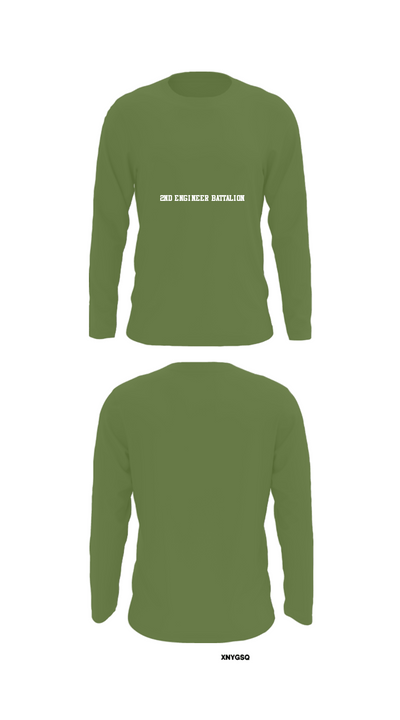 2nd Engineer Battalion 90594727 Long Sleeve Performance Shirt - 52
