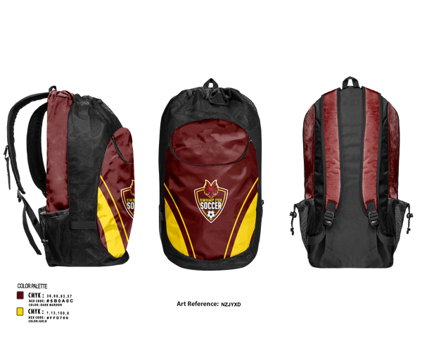 Gear Bag, Marion High School Soccer, Men's Soccer, Teamtime, Team time, sublimation, custom sports apparel, team uniforms, spirit wear, spiritwear, sports uniforms, custom shirts, team store, custom team store, fundraiser sports, apparel fundraiser