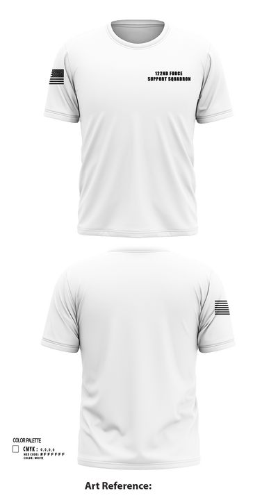 122nd Force Support Squadron 81827886 Short Sleeve Performance Shirt - 123