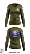 Punishers LEMC 2326426 Women's Long Sleeve V-neck Shirt - 1