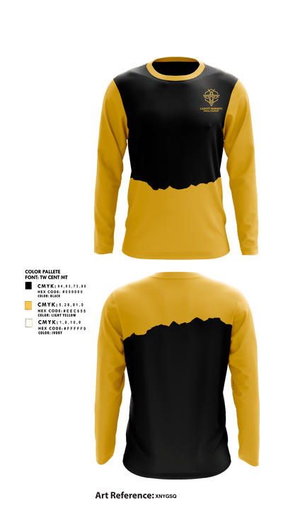 Cadott Hornets 62256179 Long Sleeve Performance Shirt - 1