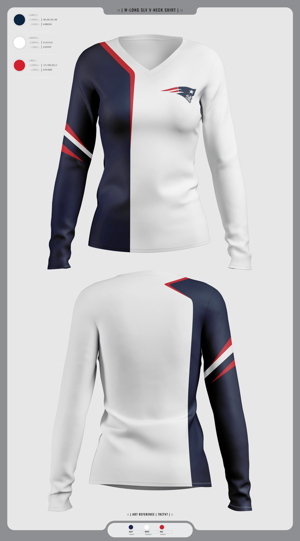 Womens Long Sleeve Vneck Shirt 1, Lake Brantley, Wrestling, Teamtime, Team time, sublimation, custom sports apparel, team uniforms, spirit wear, spiritwear, sports uniforms, custom shirts, team store, custom team store, fundraiser sports, apparel fundraiser